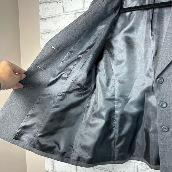 Pendleton Blazer Wool Jacket Single Breasted 3 Button Neutral Minimal Gray 10 - Picture 6 of 8